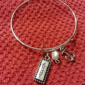 Silver bangle boating theme
